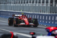 55 SAINZ Carlos (spa), Scuderia Ferrari SF-24, action during the Formula 1 AWS Grand Prix du Canada 2024, 9th round of the 2024 Formula One World Championship from June 07 to 09, 2024 on the Circuit Gilles Villeneuve, in Montréal, Canada - Photo Florent Gooden / DPPI