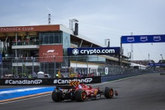 16 LECLERC Charles (mco), Scuderia Ferrari SF-24, action during the Formula 1 AWS Grand Prix du Canada 2024, 9th round of the 2024 Formula One World Championship from June 07 to 09, 2024 on the Circuit Gilles Villeneuve, in Montréal, Canada - Photo Florent Gooden / DPPI