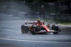 55 SAINZ Carlos (spa), Scuderia Ferrari SF-24, action during the Formula 1 AWS Grand Prix du Canada 2024, 9th round of the 2024 Formula One World Championship from June 07 to 09, 2024 on the Circuit Gilles Villeneuve, in Montréal, Canada - Photo Xavi Bonilla / DPPI