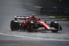 55 SAINZ Carlos (spa), Scuderia Ferrari SF-24, action during the Formula 1 AWS Grand Prix du Canada 2024, 9th round of the 2024 Formula One World Championship from June 07 to 09, 2024 on the Circuit Gilles Villeneuve, in Montréal, Canada - Photo Xavi Bonilla / DPPI