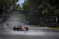 55 SAINZ Carlos (spa), Scuderia Ferrari SF-24, action during the Formula 1 AWS Grand Prix du Canada 2024, 9th round of the 2024 Formula One World Championship from June 07 to 09, 2024 on the Circuit Gilles Villeneuve, in Montréal, Canada - Photo Xavi Bonilla / DPPI