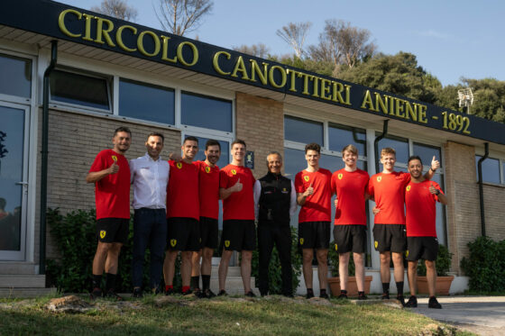 Dal padel al canottaggio: a Roma il training camp dei piloti Ferrari GT