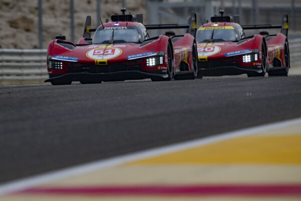 Le Ferrari 499P terminano la prima giornata in pista in Bahrain