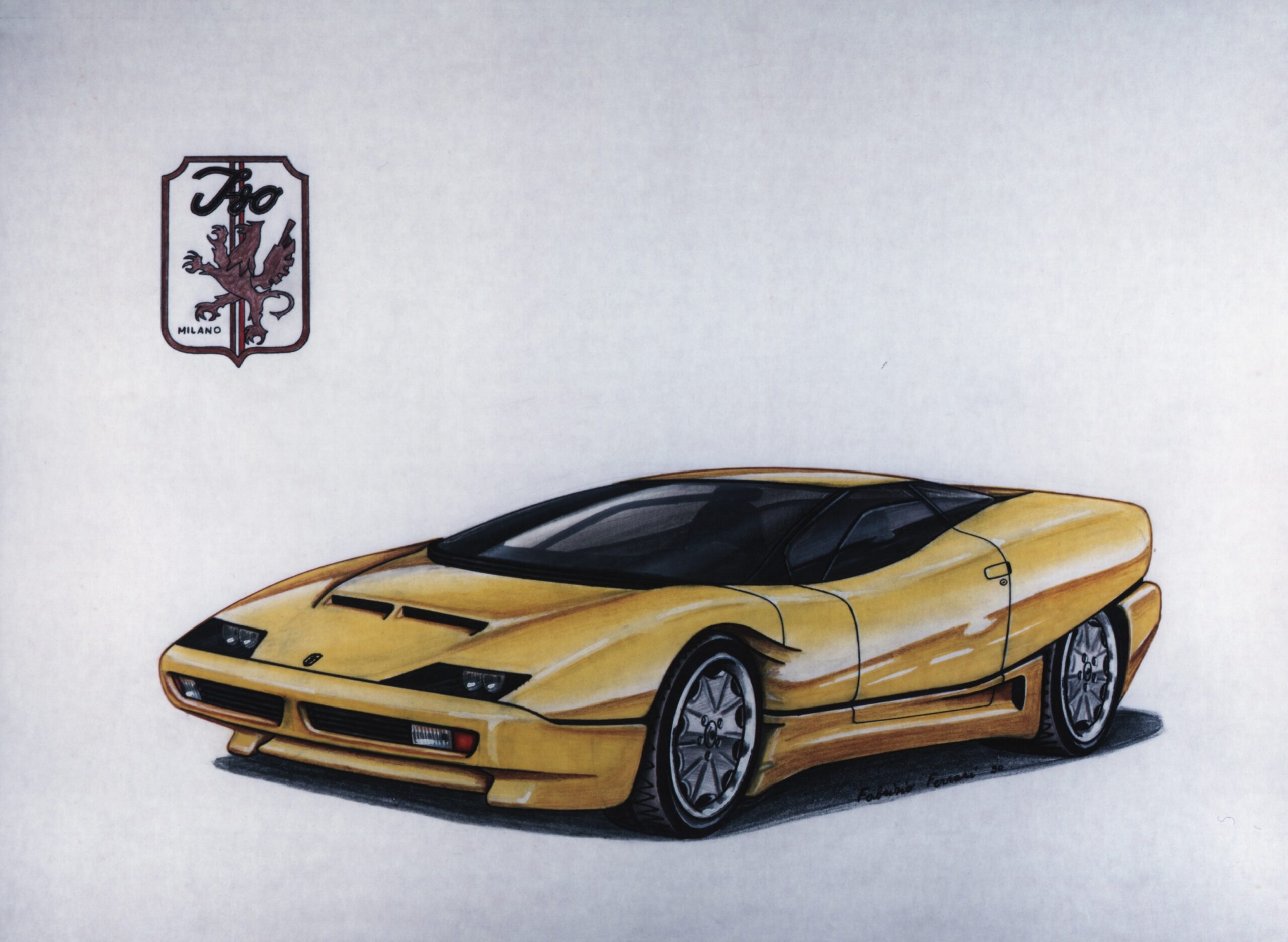 VIDEO Collection – Fabrizio Ferrari: Designs for car magazines (1990-94)