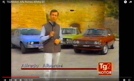 VIDEO – TG2Motori: Alfa Romeo Alfetta GT, Lancia Beta HPE, FIAT 124 Coupè