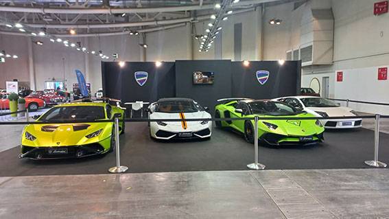 Il Lamborghini Club Italia al Vicenza Classic Car Show 2024, con ben due stand