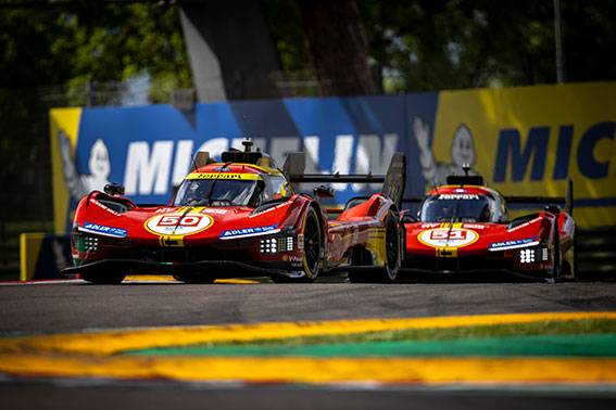 Tripletta Ferrari nelle qualifiche della 6 Ore di Imola